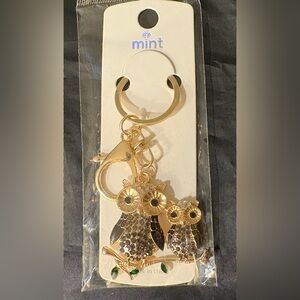 NEW- Owls Purple Bagcharm/Keychain/Keyring/ Hangtag